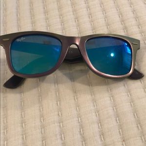 Metallic purple Ray Bans